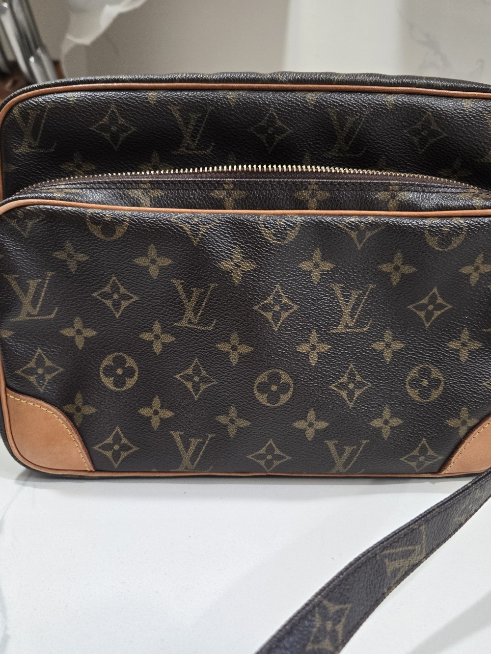 Louis Vuitton Monogram Messenger Bag in Brown and Tan